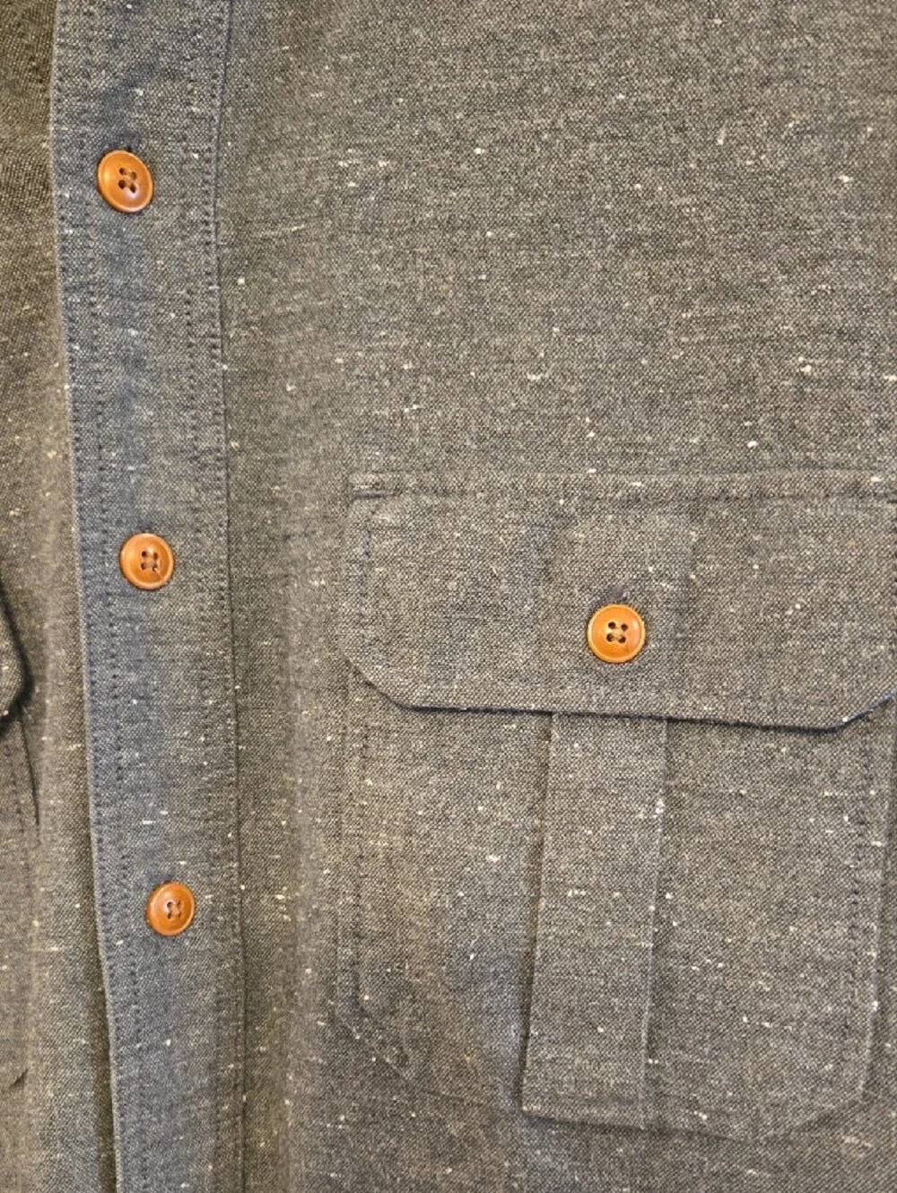 J. Crew Men’s Charcoal Speckled Button-Down Shirt